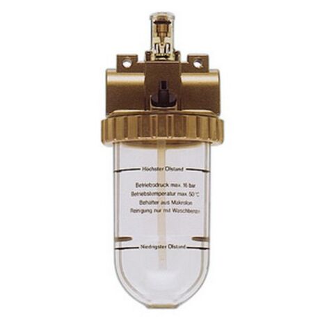 Lubrificateur par brouillard d'huile, Filetage de raccordement : G 3/8 pouces, Débit à 6 bar 2,8-70 m³/h, Larg. : nominale DN 5, Hauteur : 170 mm