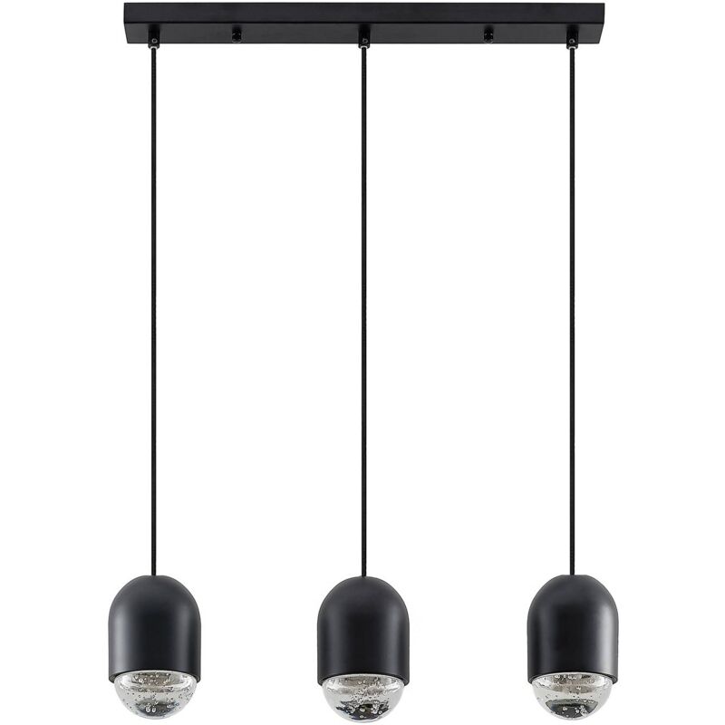 

Amielle lámpara colgante, 3 luces, negro - Lucande