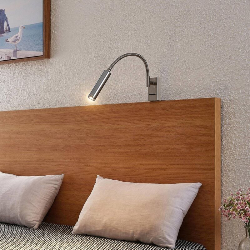

Anaella aplique LED, níquel, 55 cm - Lucande