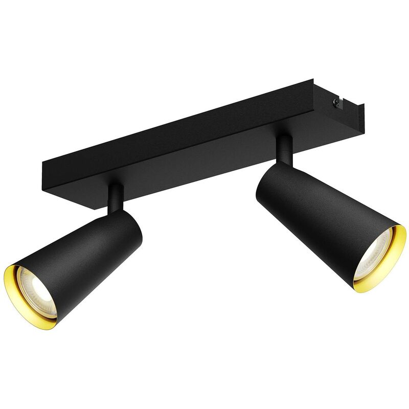 

Angelina lámpara techo oro-negro 2 luces - Lucande