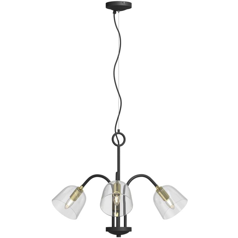 

Anjita colgante pantallas vidrio, 3 luces - Lucande
