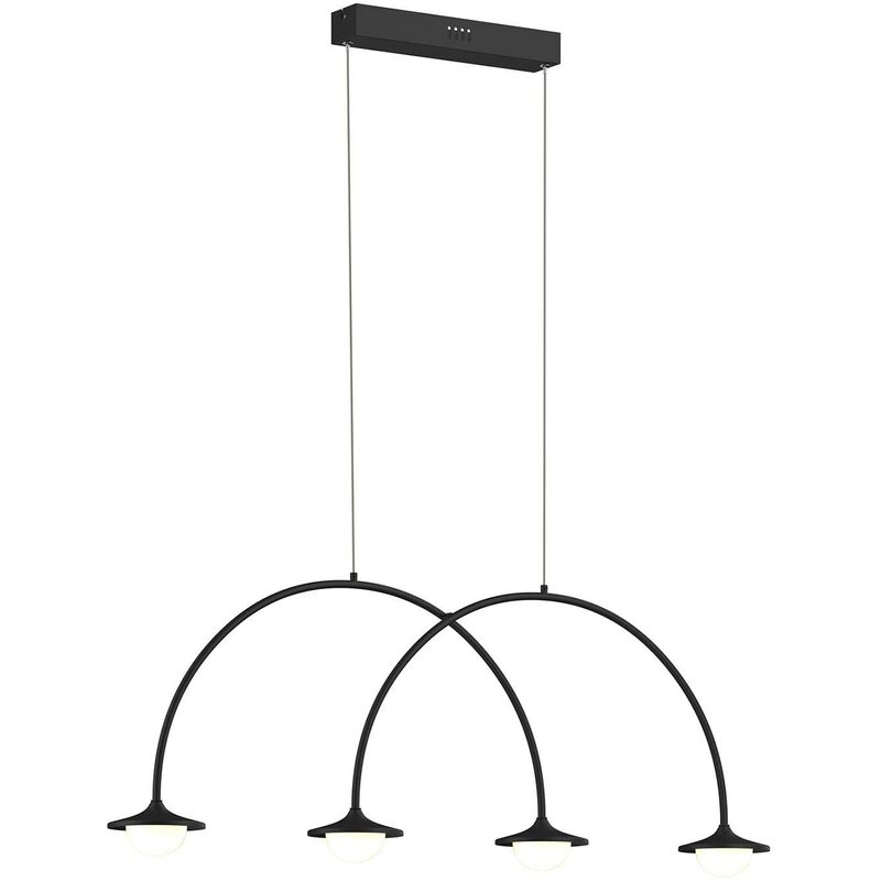 Lucande - Avidos LED-Hängeleuchte, schwarz, dimmbar