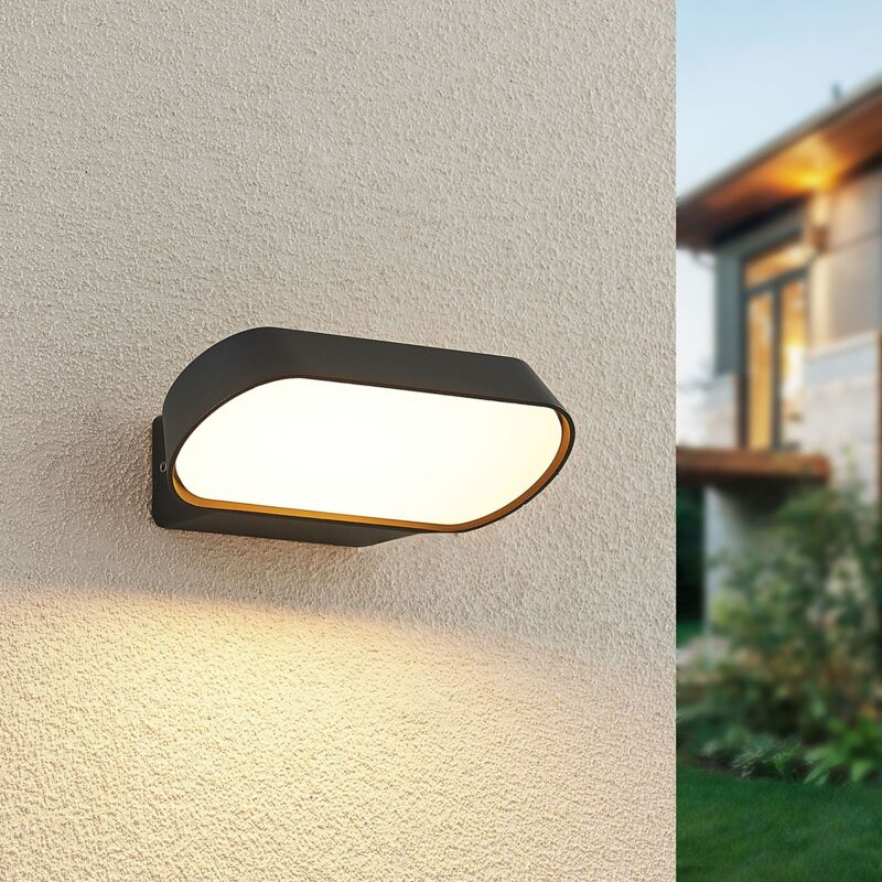 

Lucande - Badriya aplique LED de exterior ancho 18cm