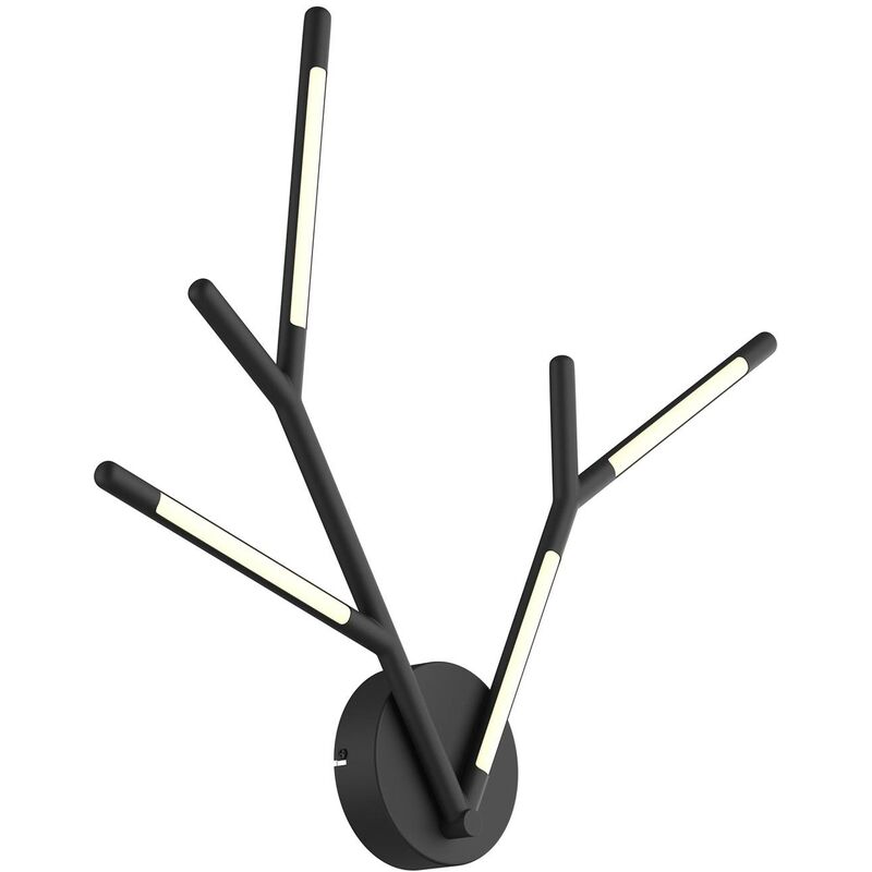 

Cuerno aplique LED en blanco y negro - Lucande