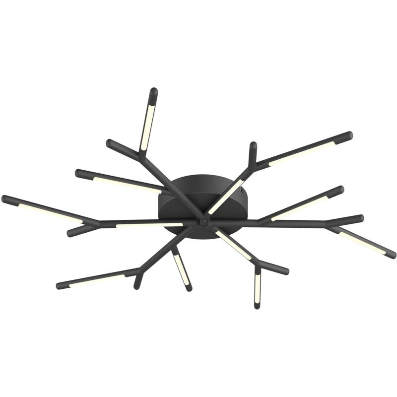 Lucande - Cuerno LED-Deckenleuchte in Schwarz-Weiß