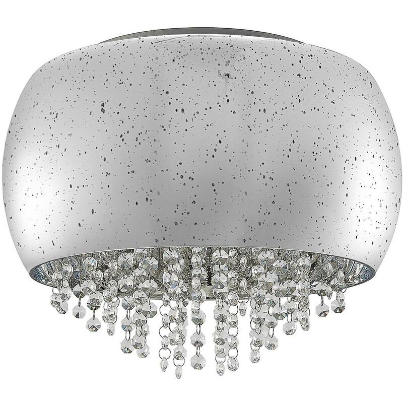 

Elinara plafón de cristal, 5 luces cromo - Lucande