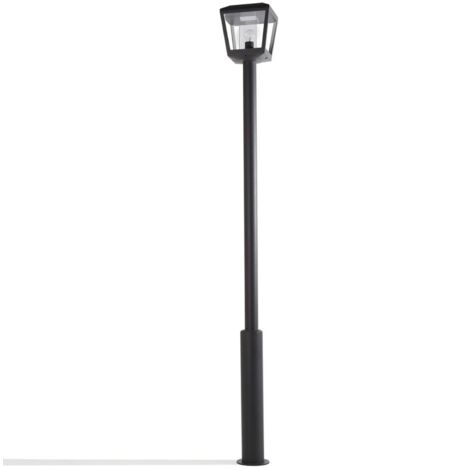 Lucande Farola exterior 'Dunia' en Negro de Aluminio