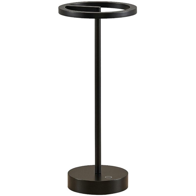 

Halona lámpara de mesa LED, USB, negro - Lucande