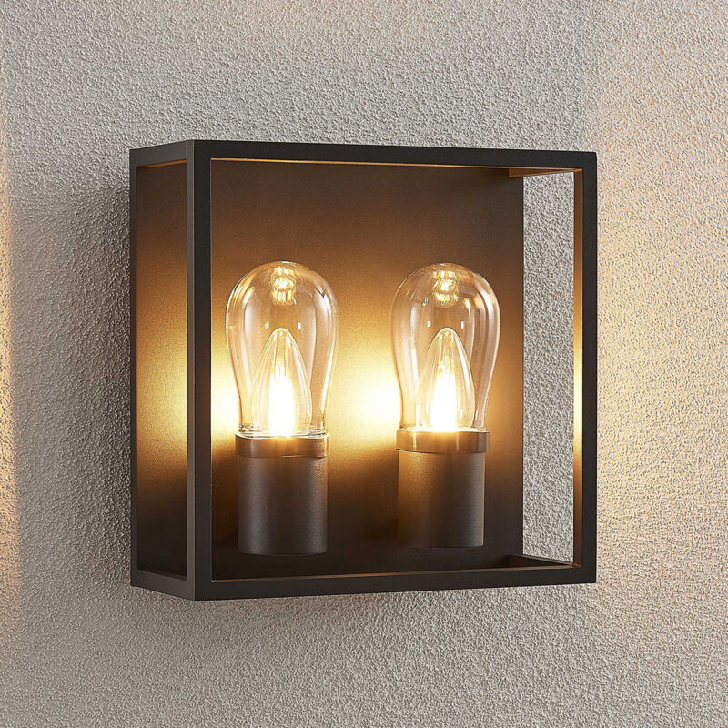 

Irmgart aplique para exterior, 2 luces - Lucande