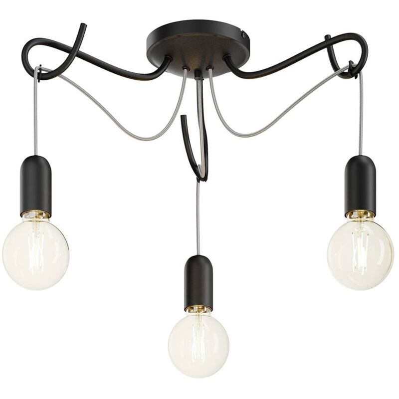 

Jorna plafón, 3 luces, cable gris - Lucande