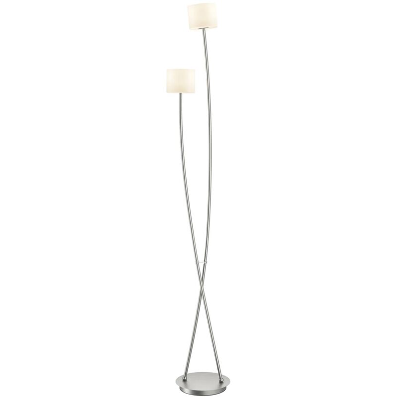 

Lucande Juljana lámpara de pie, 2 luces, vidrio