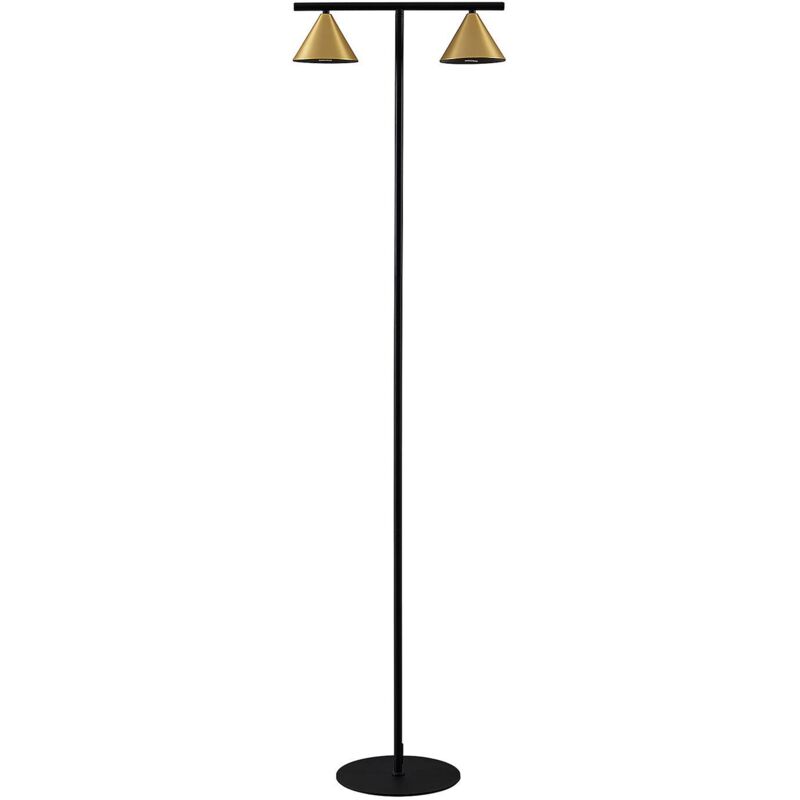 

Kartio lámpara de pie, 2 luces, latón - Lucande