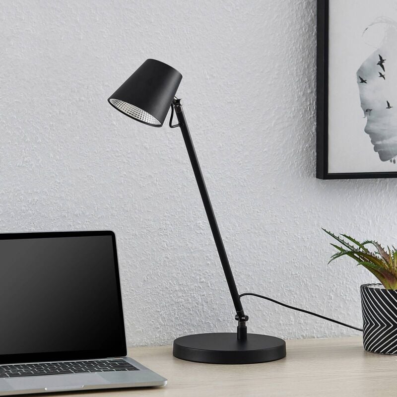 

Kenala lámpara de mesa LED, negro - Lucande