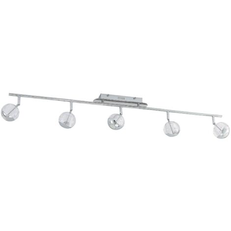 Lucande Kilio faretto LED soffitto, 5 luci, cromo