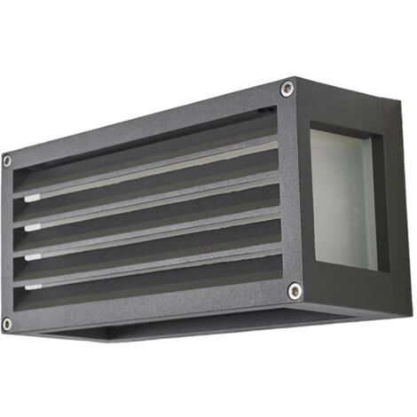 Lucande Lámpara de pared exterior 'Aurelien' en Negro Aluminio