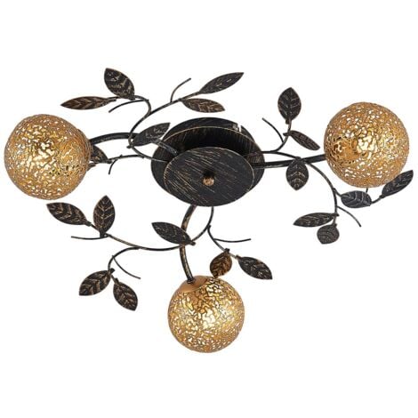 Lucande Lámpara de techo 'Evory' en Negro Metal