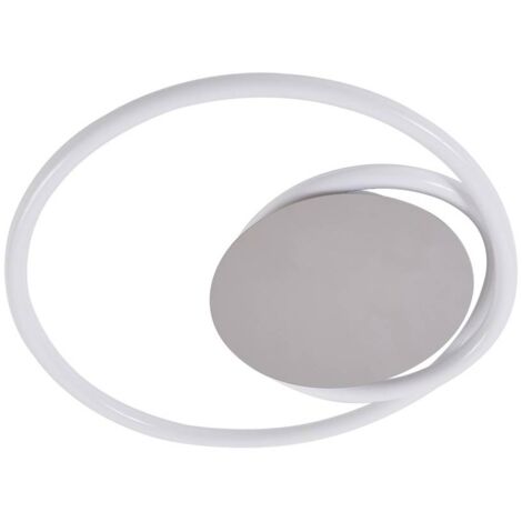 Lucande Lámpara de techo LED 'Valenora' en Blanco Plástico