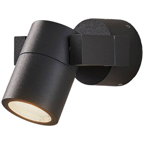 Lucande Lámpara para exterior 'Kavuna' en Negro de Aluminio