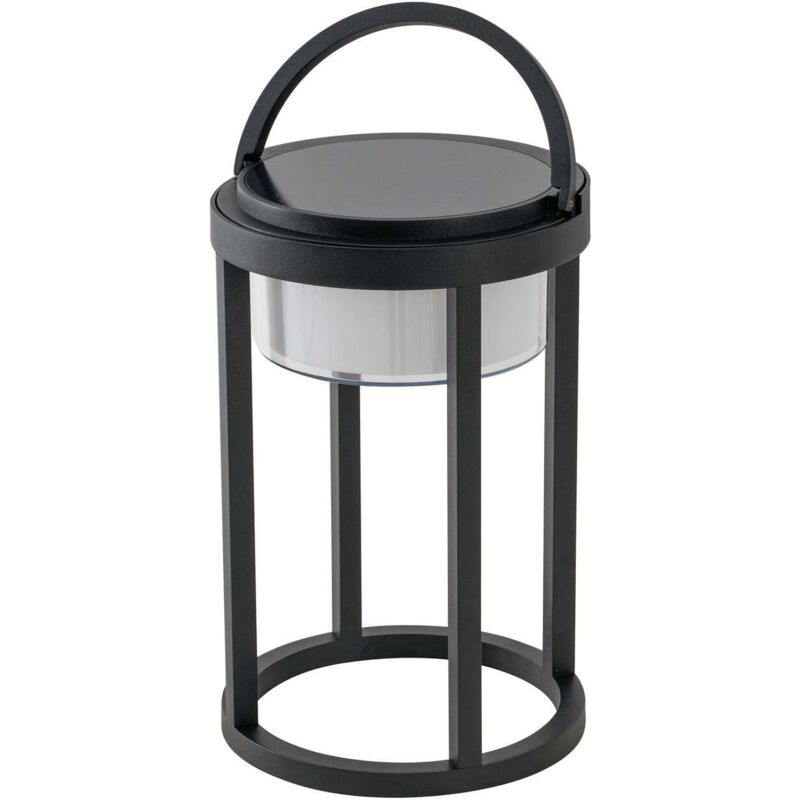 Lucande Lámpara solar 'Tilena' en Negro de Aluminio