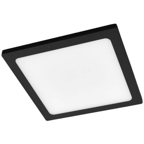 Lucande Lámparas de techo LED 'Mabella' en Negro Aluminio