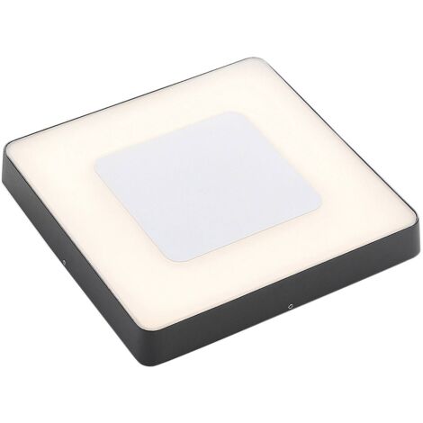 Lucande Lámparas de techo LED 'Sora' en Negro Aluminio