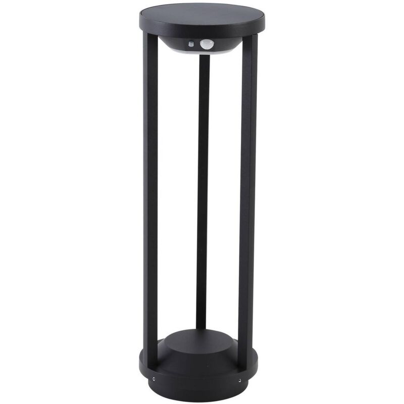 Lucande - Lámparas solares 'Nilea' en Negro de Aluminio