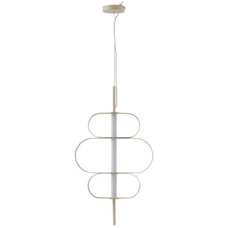 Lucande LED 'Audrina' in Beige da Metallo