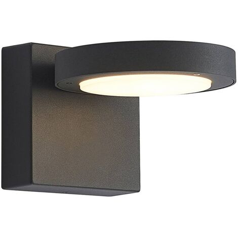 Lucande LED 'Belna' in Nero da Alluminio