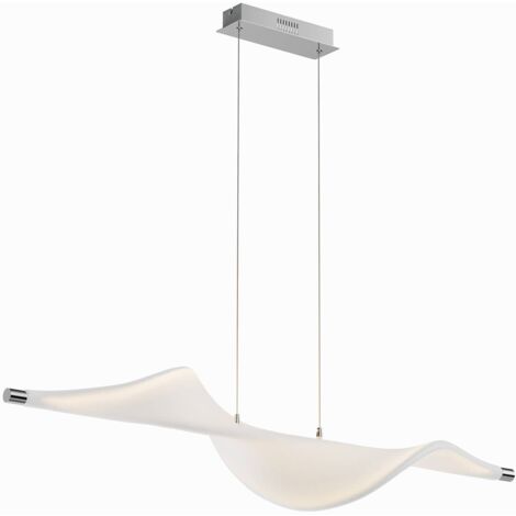 Lucande LED 'Edano' in Bianco da Tessuto