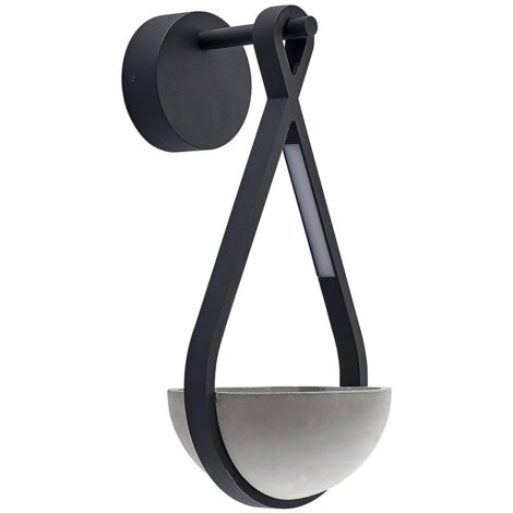 Lucande LED 'Florka' in Grigio da Alluminio