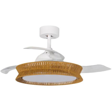 Lucande LED 'Lineta' in Ocra da Legno