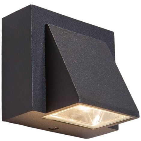 Lucande LED 'Marik' in Nero da Alluminio