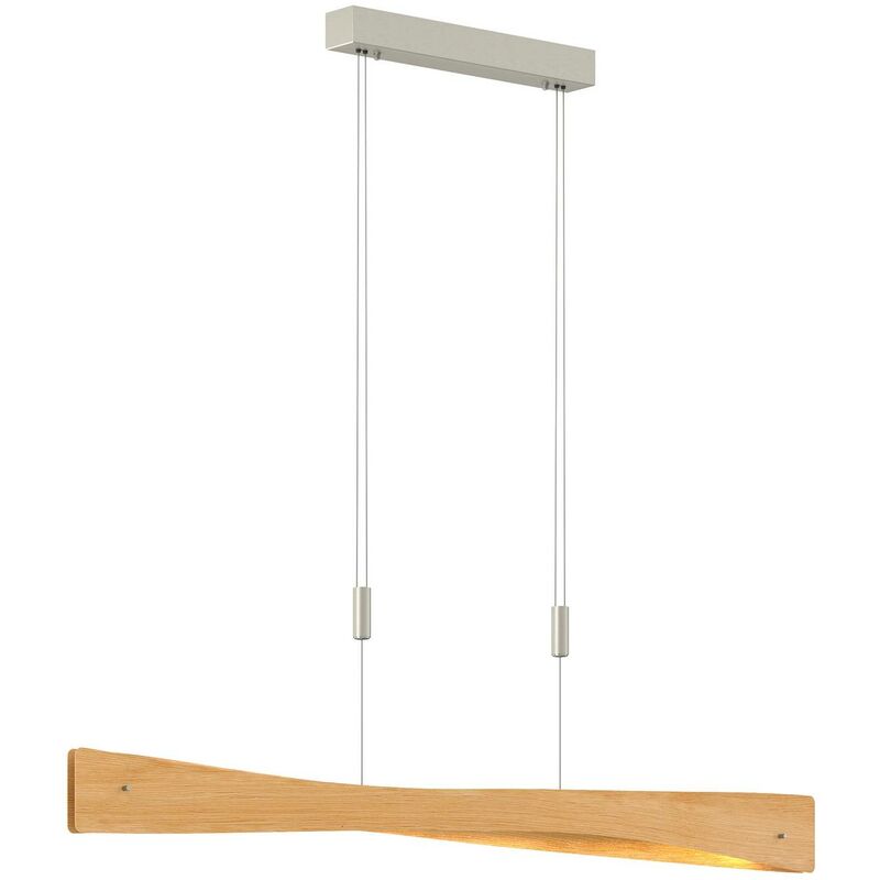 

Lian lámpara colgante LED, madera de roble - Lucande