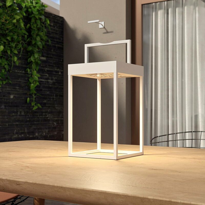 

Lynzy lámpara LED solar, blanco, 38,3 cm - Lucande