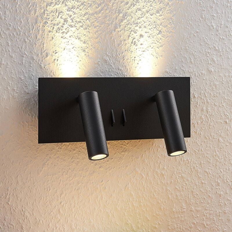 

Magya aplique LED negro 4 luces - Lucande