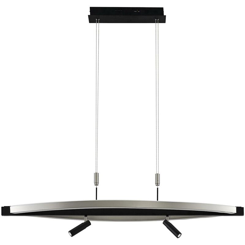 

Matwei lámpara colgante LED, oval, níquel - Lucande