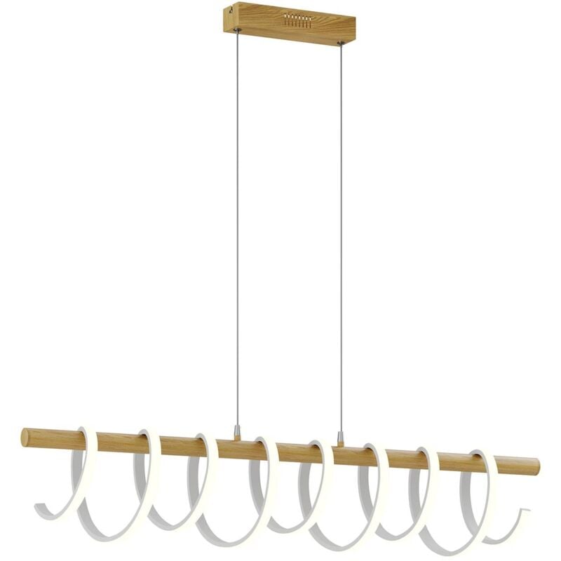 

Milora lámpara colgante LED, roble - Lucande