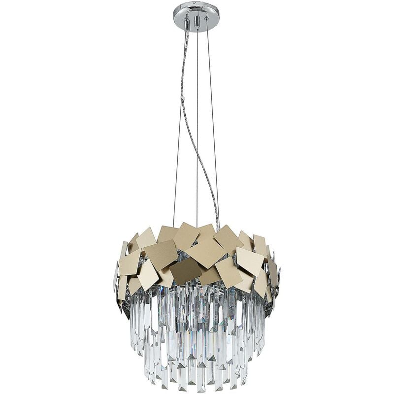 

Miraia lámpara colgante de cristal, oro - Lucande