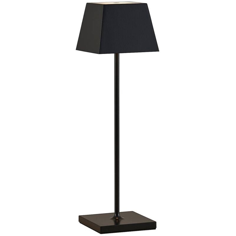 

Lucande Patini lámpara de mesa LED exterior, negro