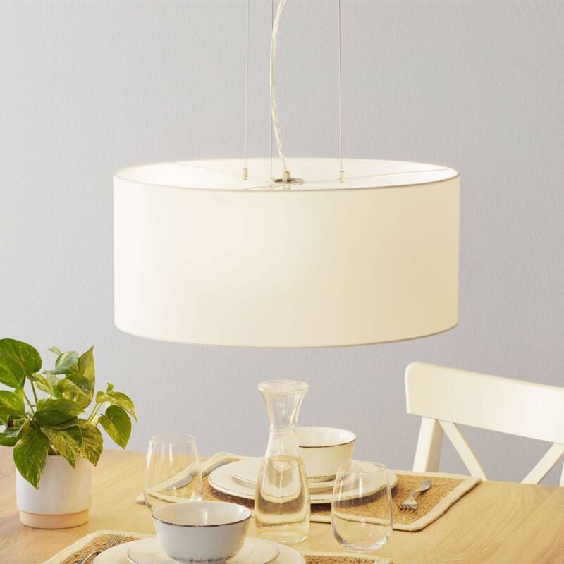 

Patrik colgante textil Ø53cm blanco - Lucande