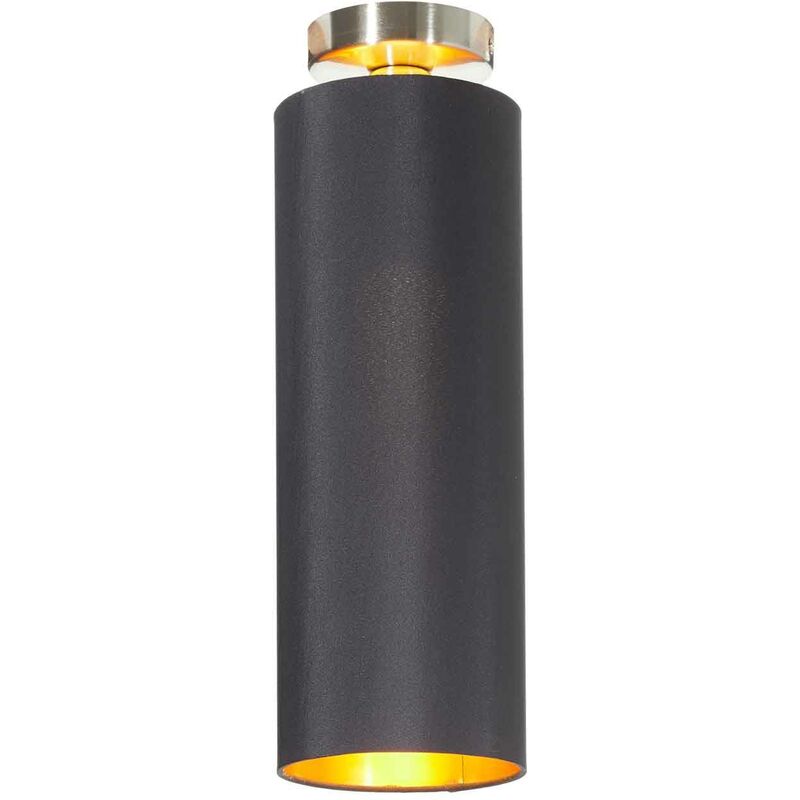 

Patrik plafón textil Ø15cm negro - Lucande