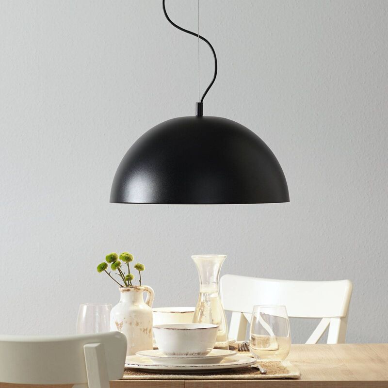 

Phelan lámpara colgante, 40cm negro-oro - Lucande