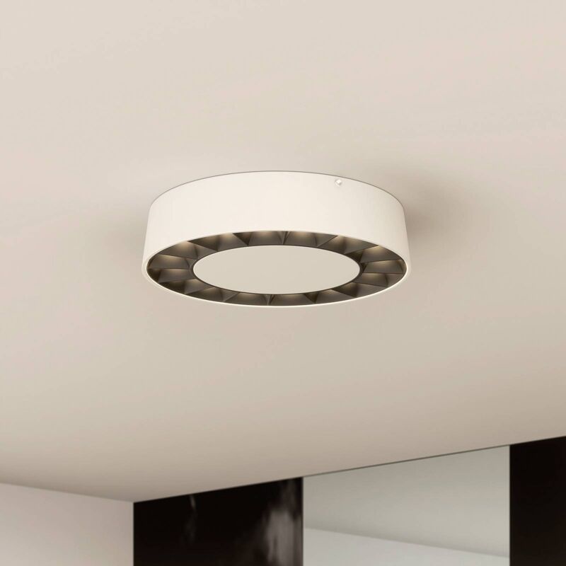 

plafón LED exterior Kelissa blanco redondo - Lucande