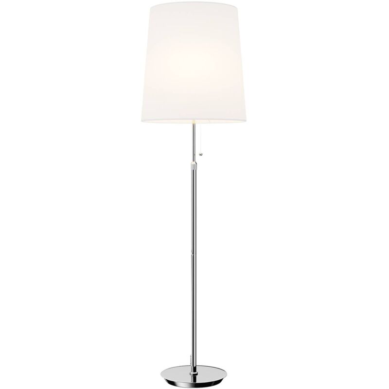 

Pordis lámpara de pie 155 cm, blanco-cromo - Lucande