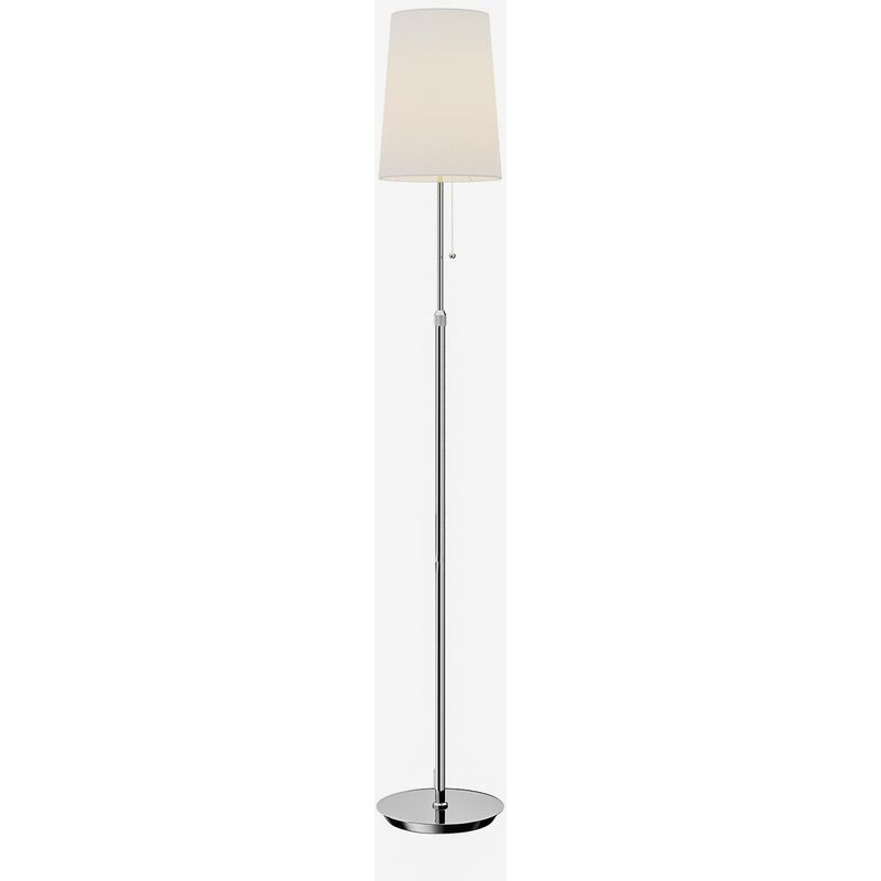 

Lucande Pordis lámpara de pie 164 cm, blanco-cromo