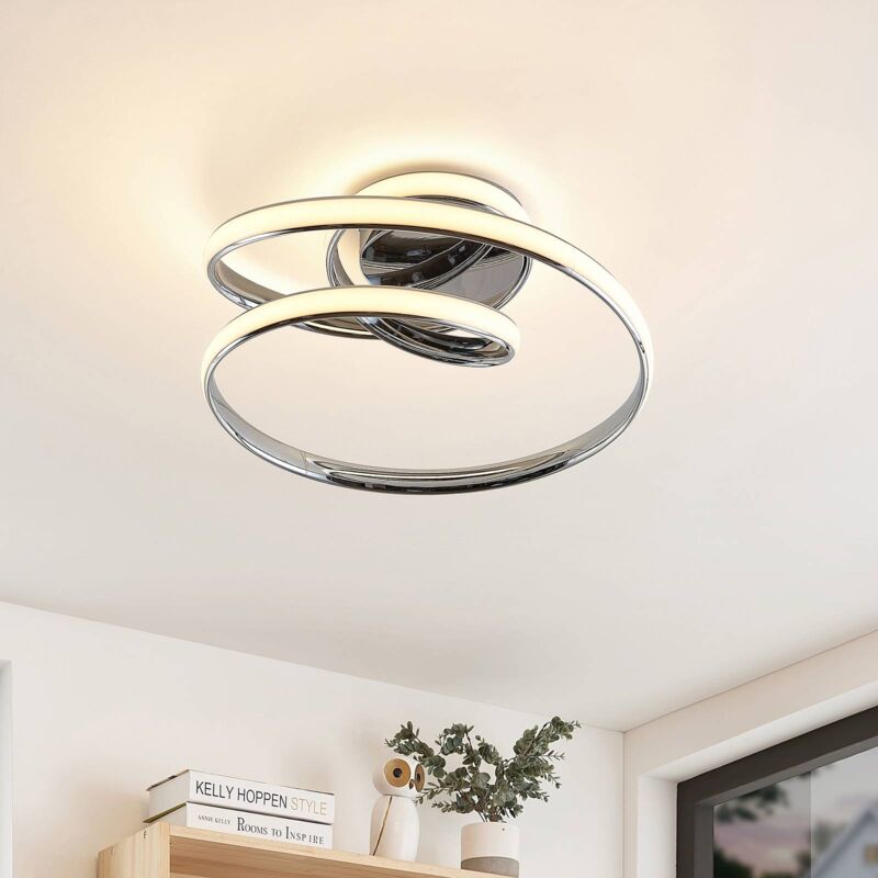 

Sakina plafón LED, cromo - Lucande