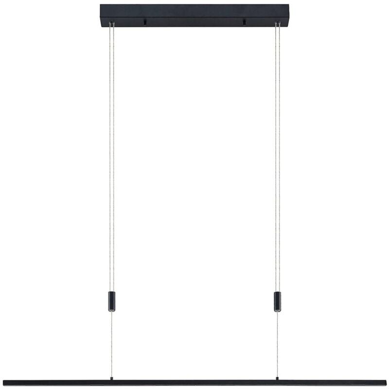 Stakato led sospensione 6 luci 120 cm - nero opaco...