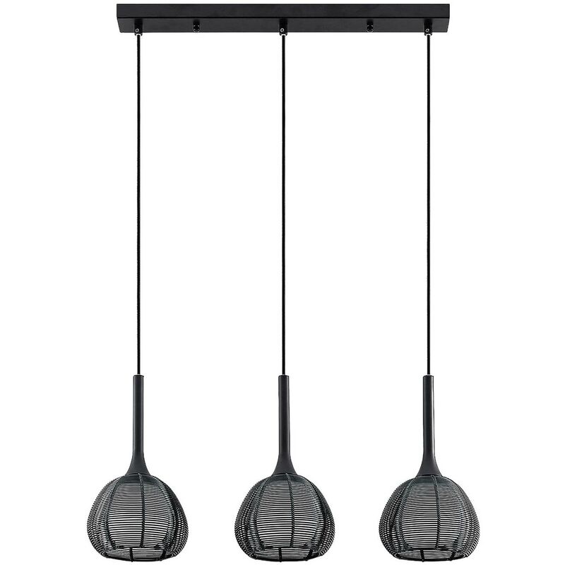 

Tetira colgante, 3 luces, largo, negro - Lucande