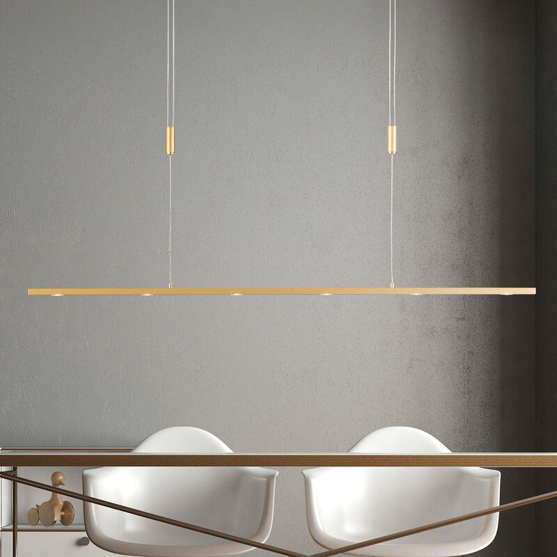 

Lucande - Tolu lámpara colgante LED, latón, 119 cm