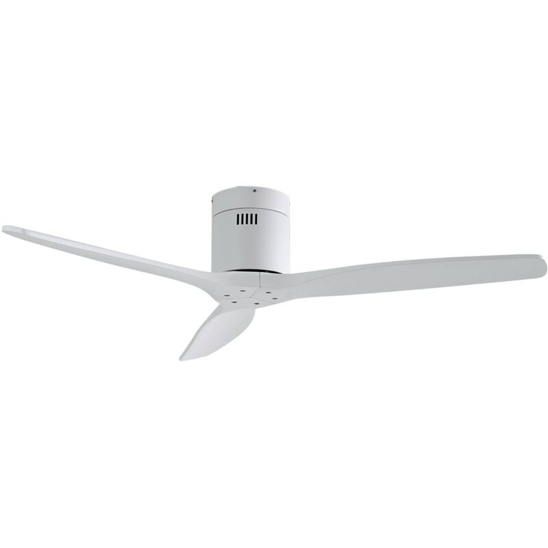 Lucande Ventilador de techo 'Vindur' en Blanco Metal